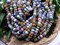 2/0 - 3/0 Aged Striped Matte Killer Frost Picasso Mix Seed Beads (20" Strand)